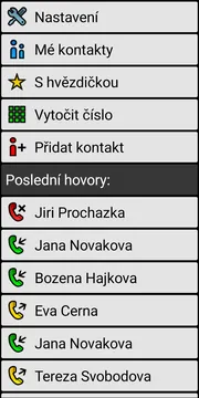 BIG Phone call screen screenshot