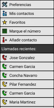 BIG Phone call screen screenshot
