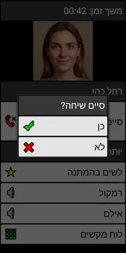 BIG Phone end call dialog screenshot