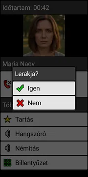 BIG Phone end call dialog screenshot