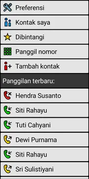BIG Phone call screen screenshot