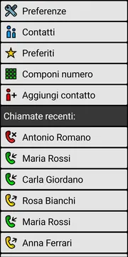 BIG Phone call screen screenshot