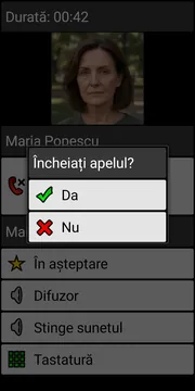 BIG Phone end call dialog screenshot