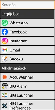 BIG Launcher apps screenshot