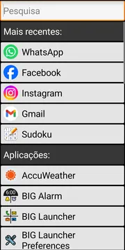 BIG Launcher apps screenshot