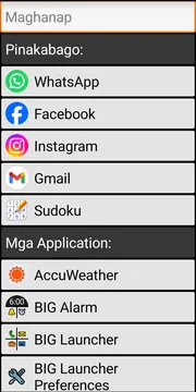 BIG Launcher apps screenshot