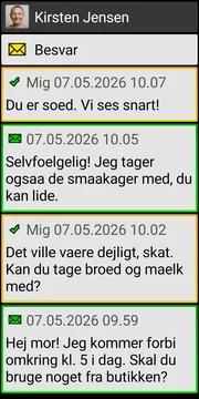 BIG SMS localized conversation screen
