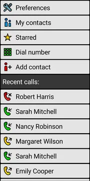 BIG Phone localized simple call screen