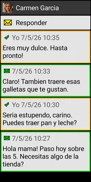 BIG SMS localized conversation screen