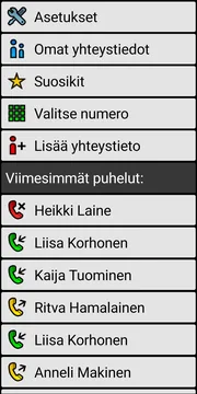 BIG Phone localized simple call screen