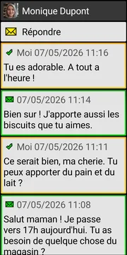 BIG SMS localized conversation screen