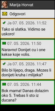 BIG SMS localized conversation screen