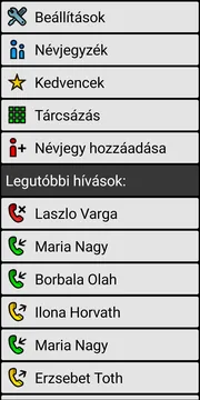 BIG Phone localized simple call screen
