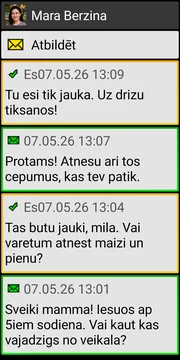 BIG SMS localized conversation screen