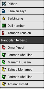 BIG Phone localized simple call screen