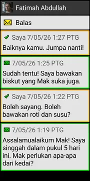 BIG SMS localized conversation screen