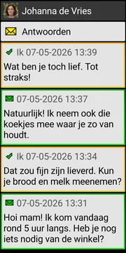 BIG SMS localized conversation screen