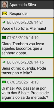 BIG SMS localized conversation screen