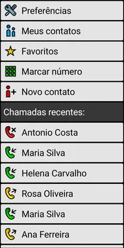 BIG Phone localized simple call screen
