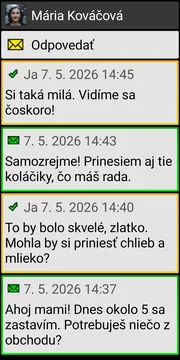 BIG SMS localized conversation screen