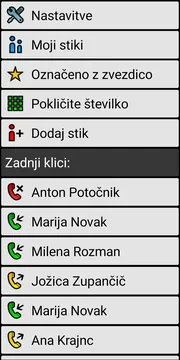 BIG Phone localized simple call screen