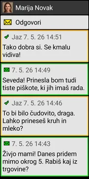 BIG SMS localized conversation screen