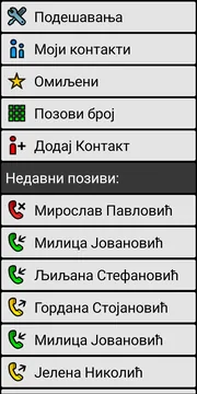 BIG Phone localized simple call screen