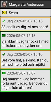 BIG SMS localized conversation screen