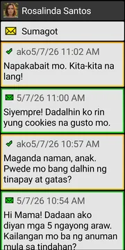 BIG SMS localized conversation screen