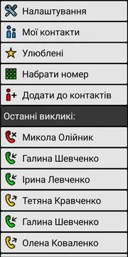 BIG Phone localized simple call screen