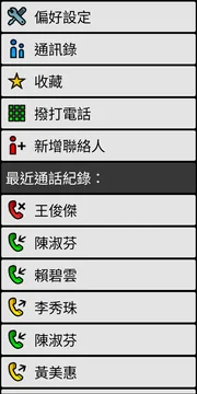 BIG Phone localized simple call screen