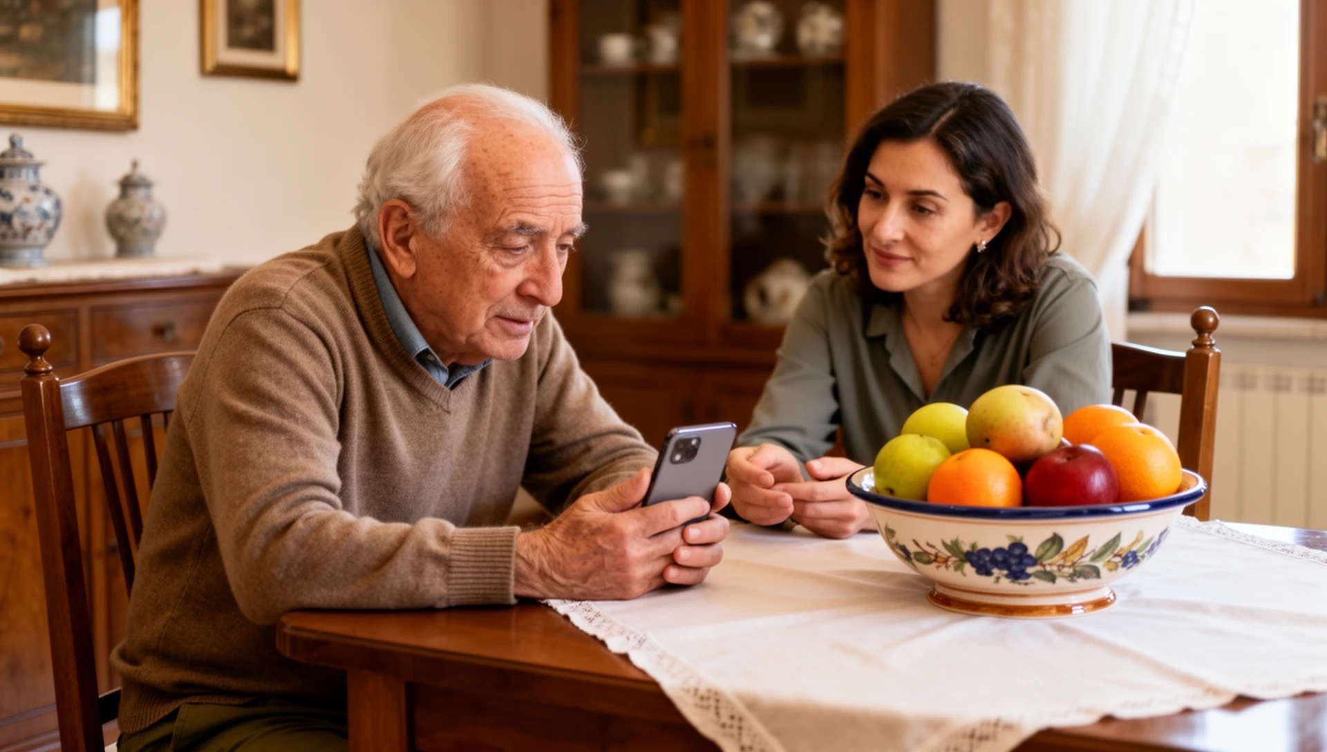 Chiamare la famiglia dai pulsanti con foto sulla schermata iniziale di Android