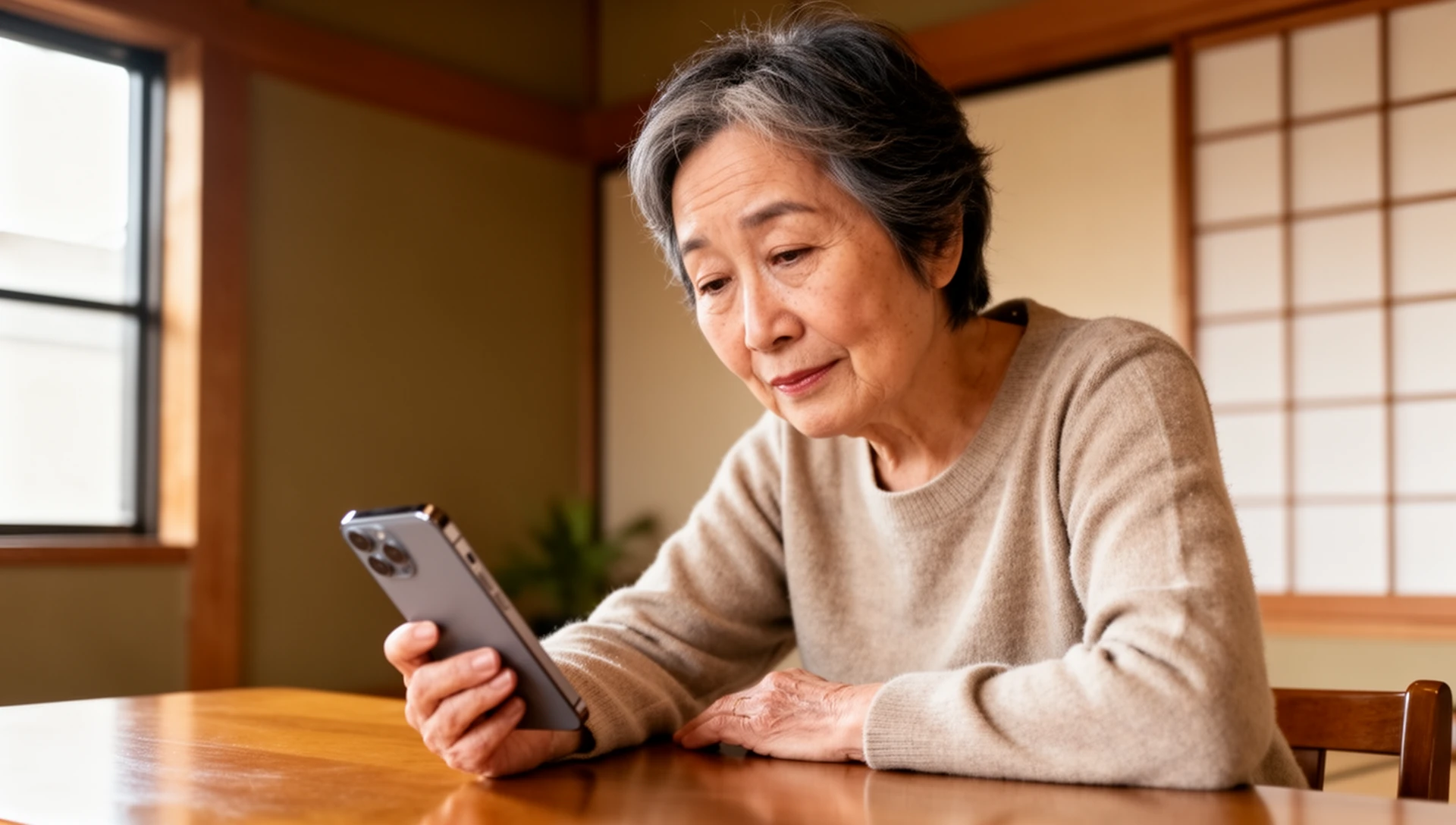 Androidホーム画面のフォトボタンから家族に電話をかける