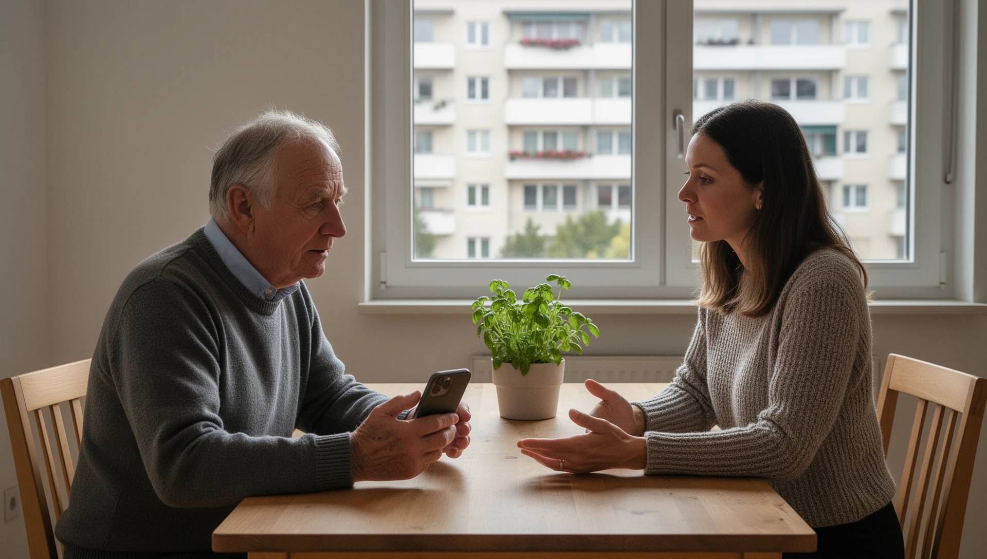 Einen Familien-WhatsApp-Chat über eine grosse Startbildschirm-Taste öffnen