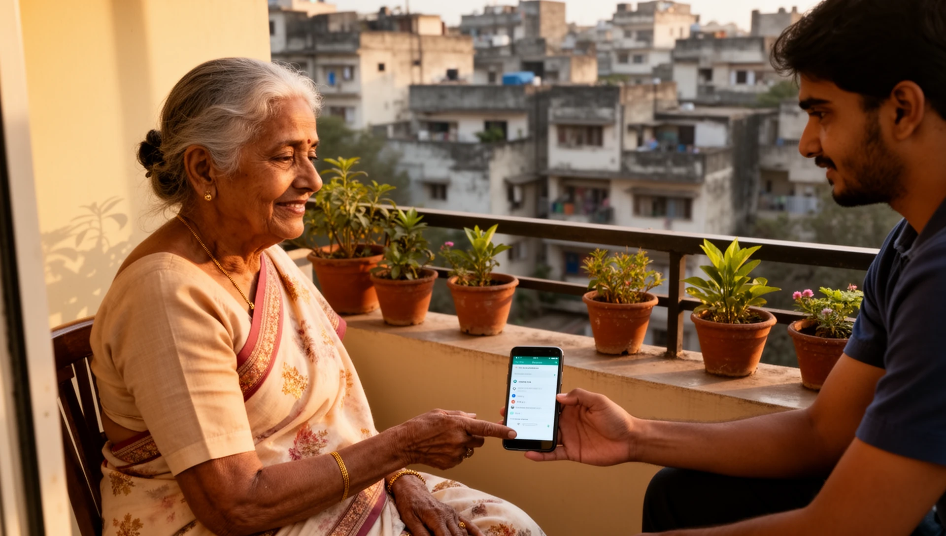 एक बड़े होम-स्क्रीन बटन से परिवार की WhatsApp चैट खोलें