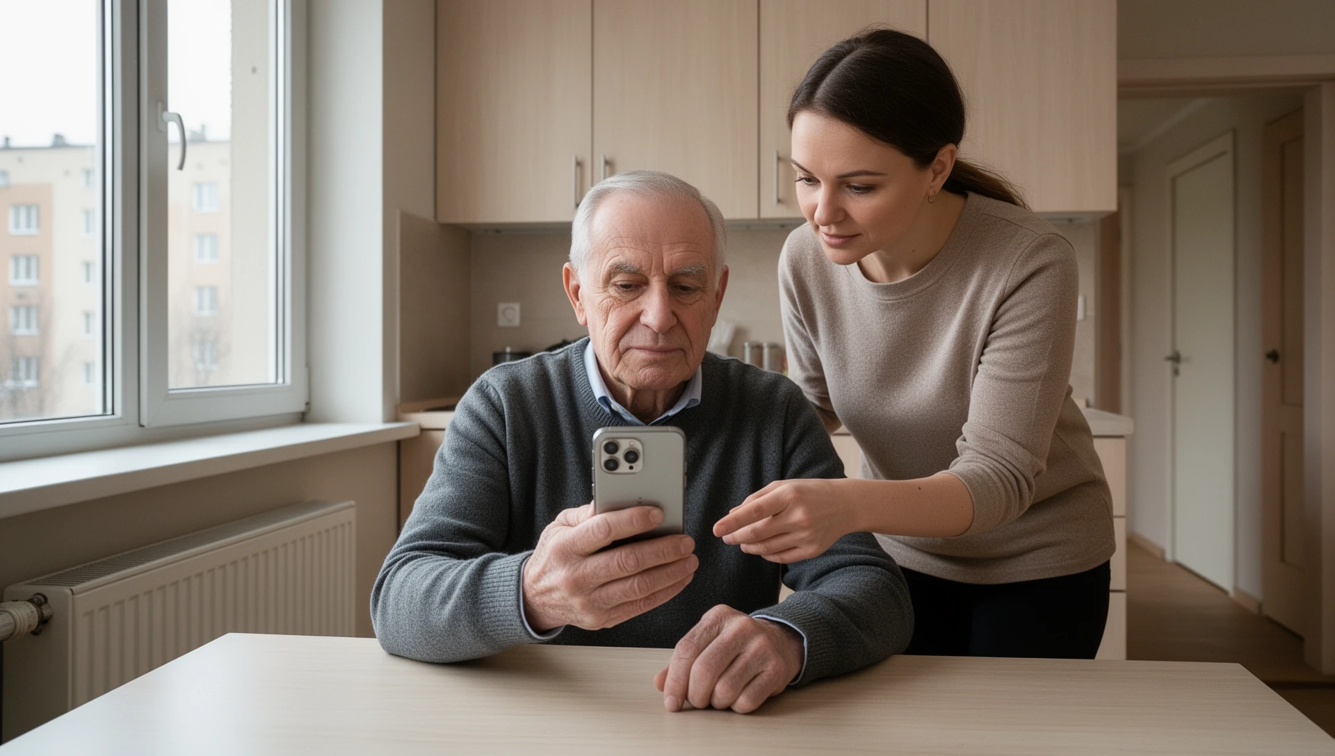 Atidarykite šeimos „WhatsApp“ pokalbį dideliu pagrindinio ekrano mygtuku