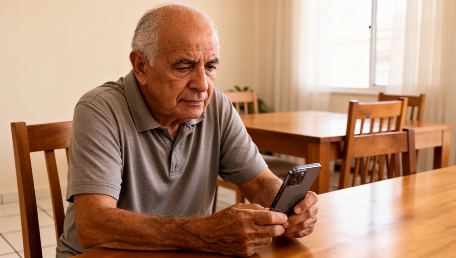 Abrir um chat de família no WhatsApp a partir de um botão grande na tela inicial