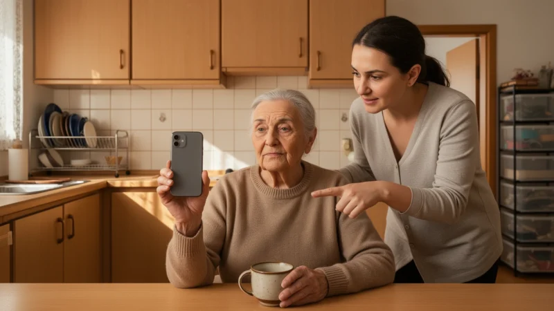 Odprite družinski klepet WhatsApp z velikim gumbom na domačem zaslonu