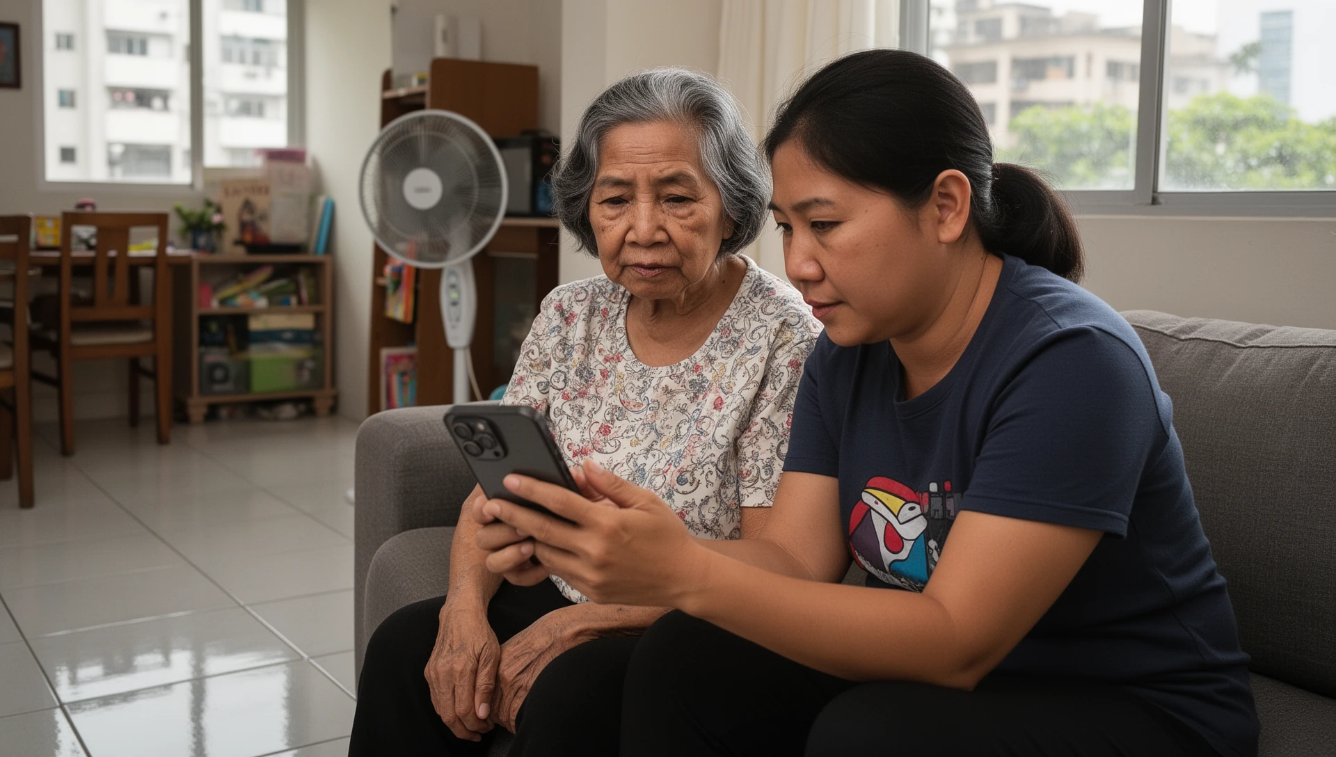 Buksan ang family WhatsApp chat mula sa malaking button sa home screen